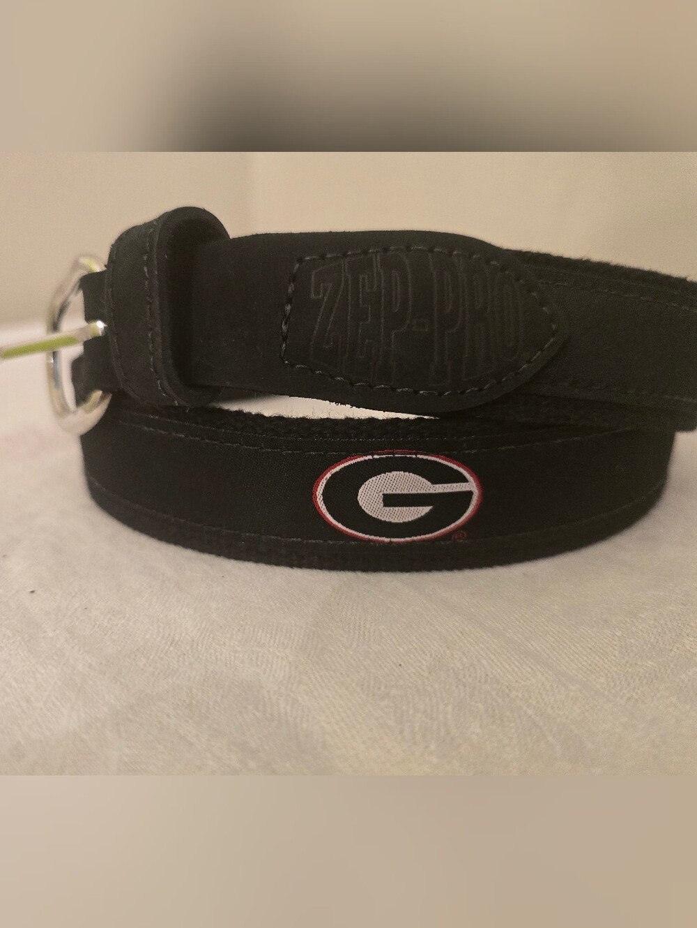 Zep-Pro Black Ribbon University Of Georgia Belt Size 38- New Without Tags